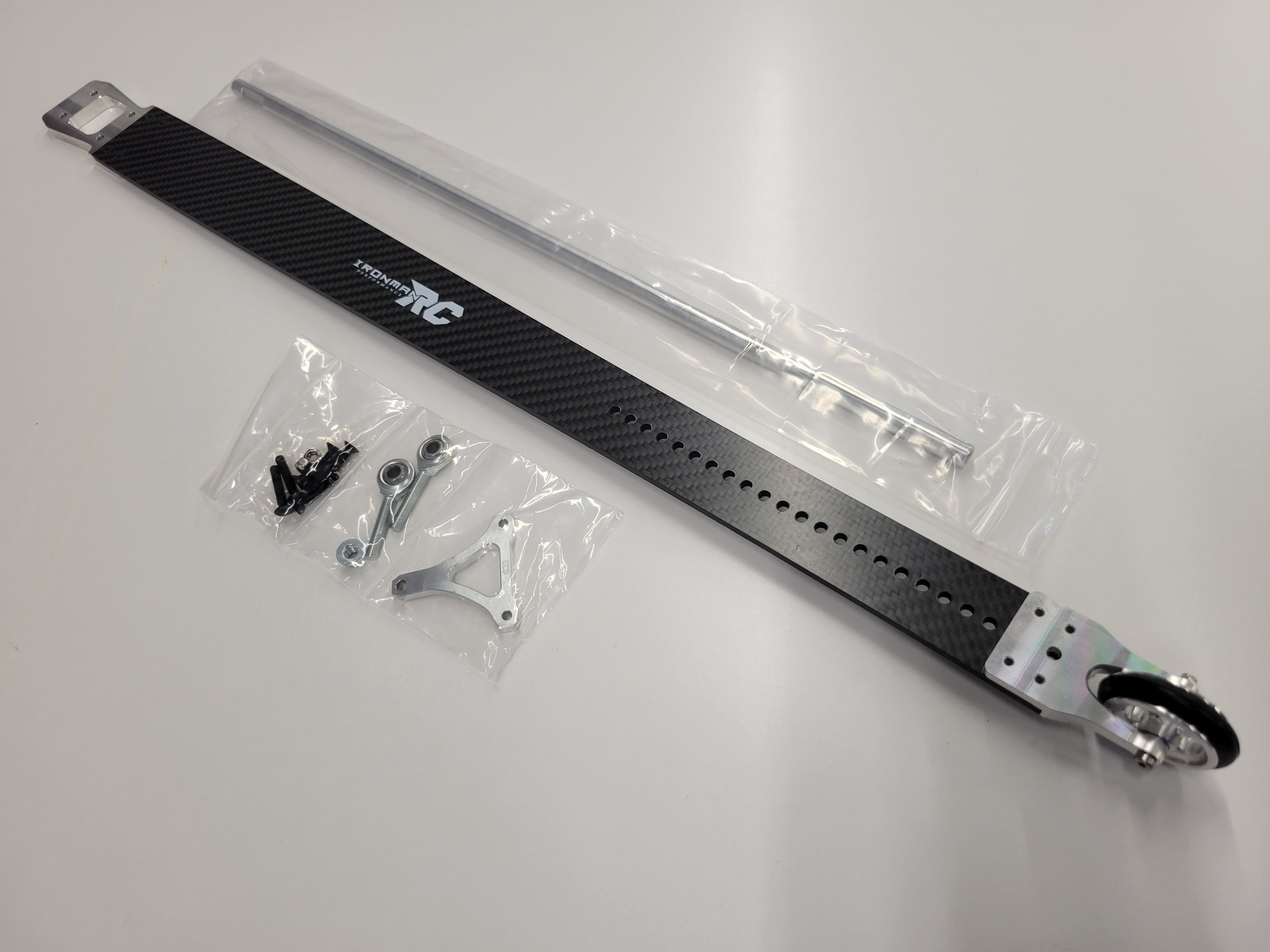 IRonManRc Limitless Infraction Felony 3k 4mm Carbon Fiber Wheelie Bar *DRAG BEAST*