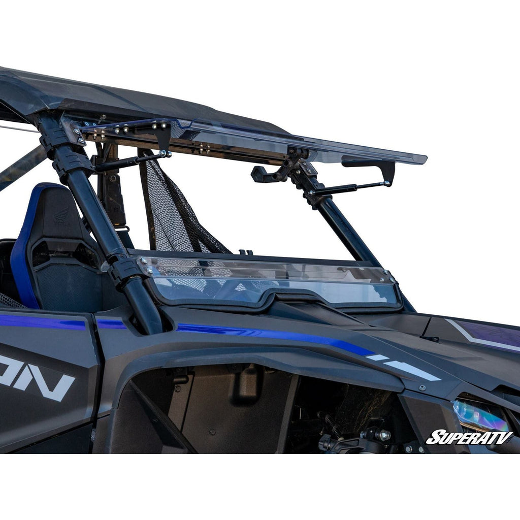 SuperATV- Honda Talon 1000 Scratch Resistant Flip Windshield