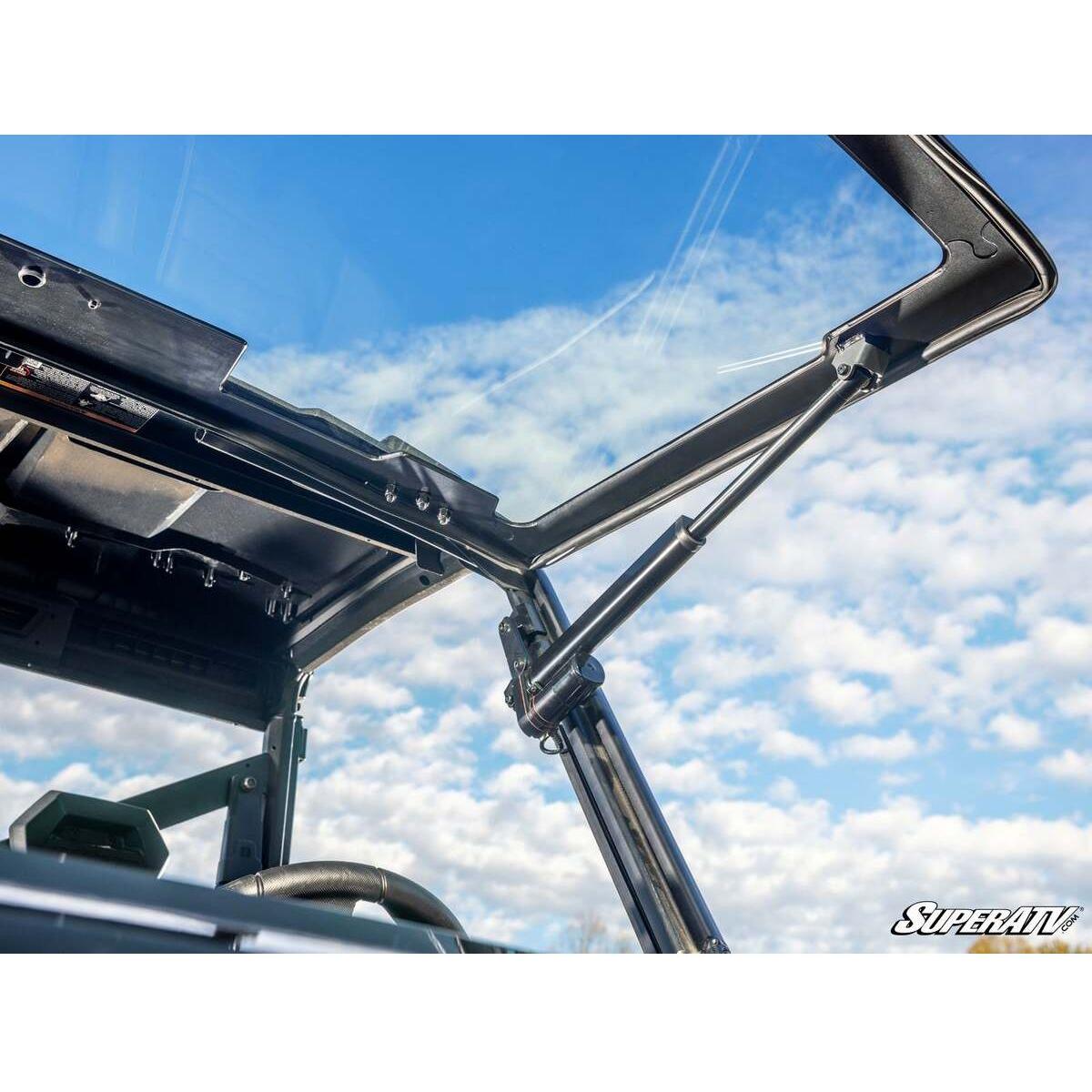 SuperATV 2017+ Polaris Ranger XP 1000 MaxDrive Power Flip Glass Windshield
