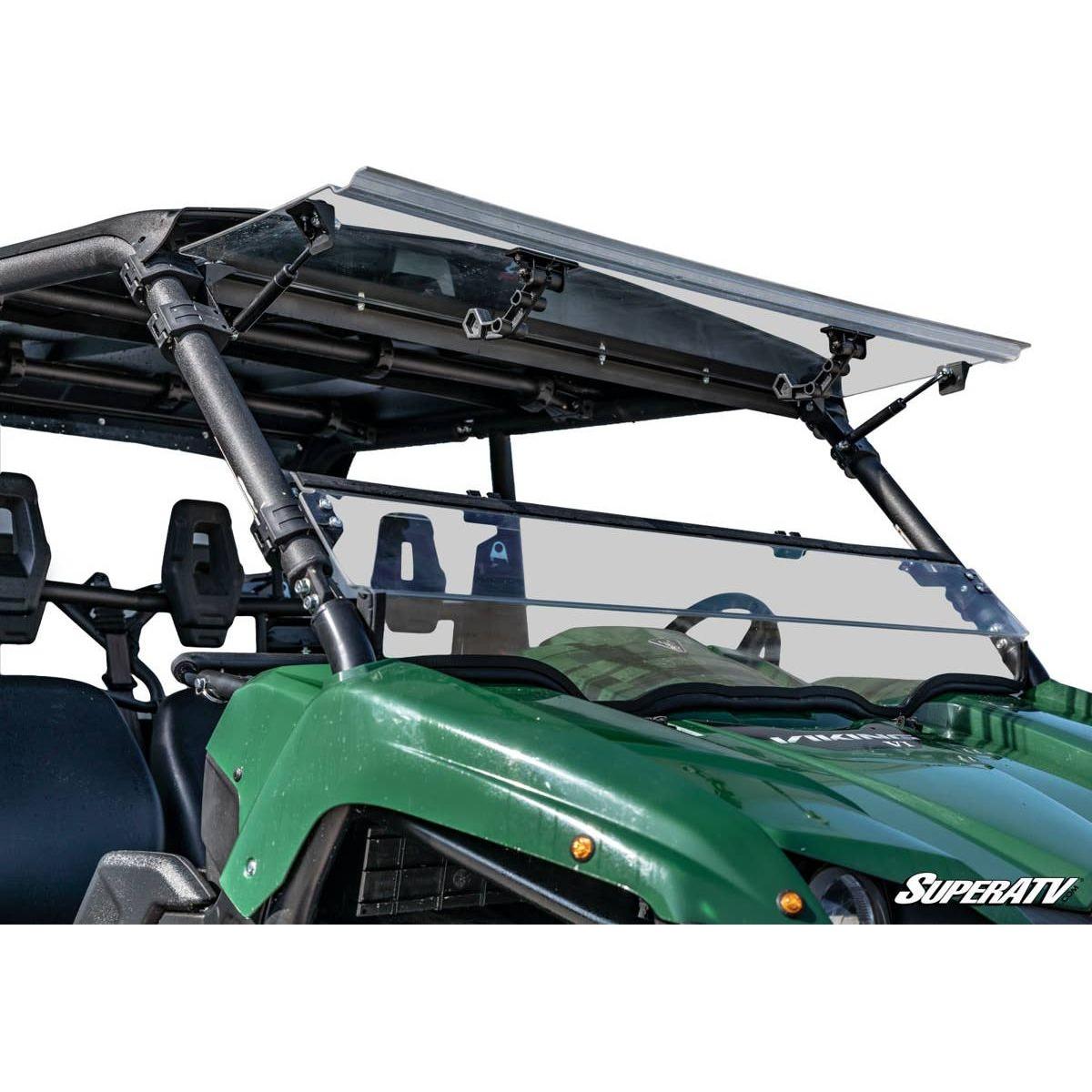 SuperATV 2014+ Yamaha Viking Scratch Resistant Flip Windshield